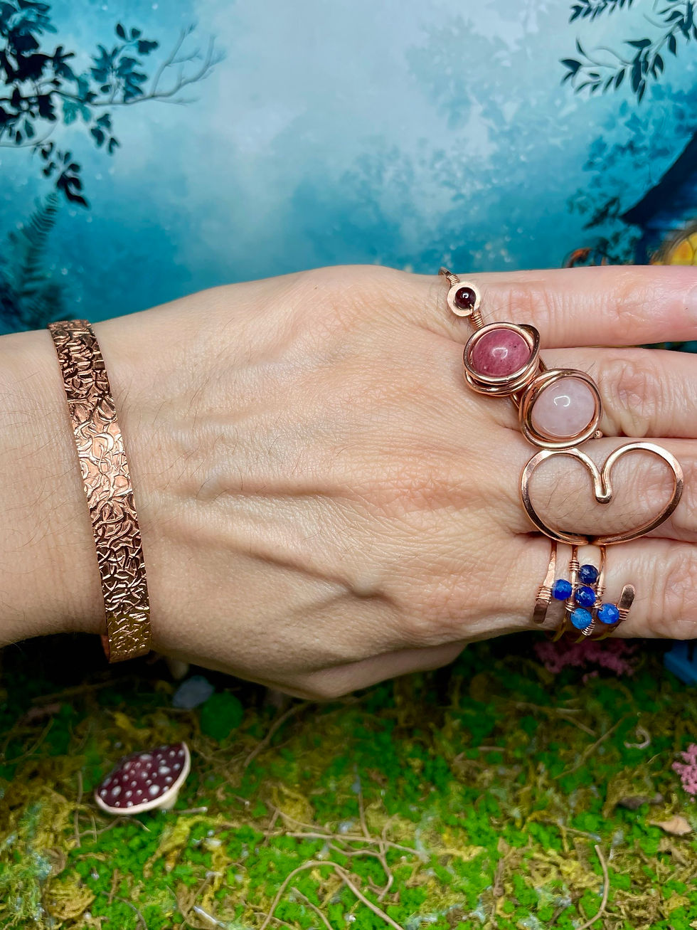 Thumbnail: Gilded Bramble Cuff — Textured Cuff Bracelet
