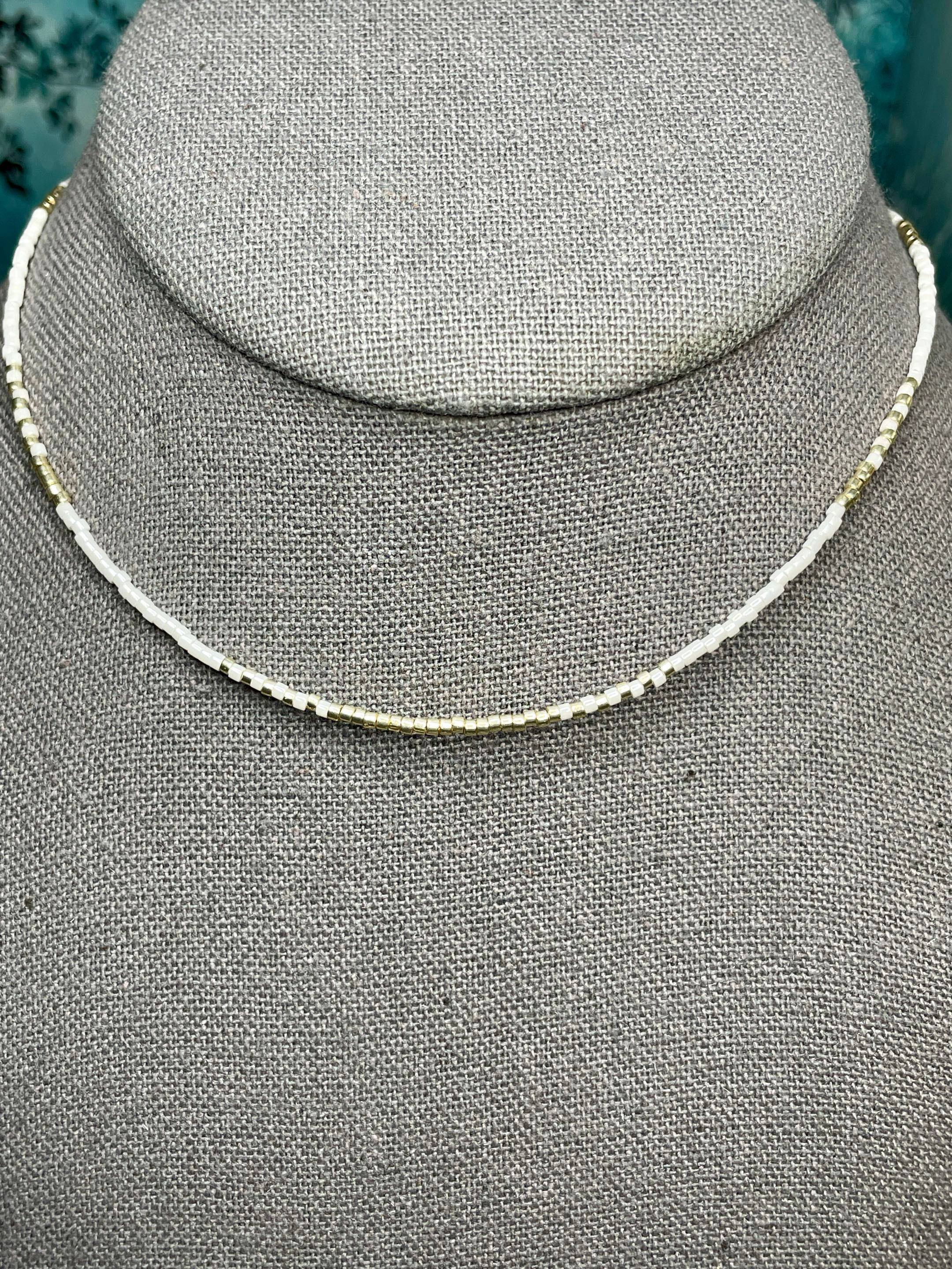 Wisp — Miyuki Delica & 14k Gold-Filled Choker
