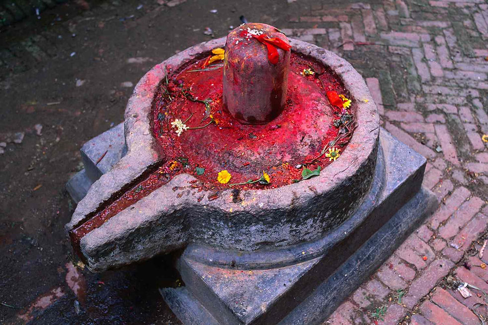 Shiva Lingam & Yoni symbolizing the cosmic union of the male and female principles