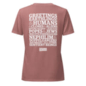 Greetings Earthlings! Women’s relaxed v-neck t-shirt
