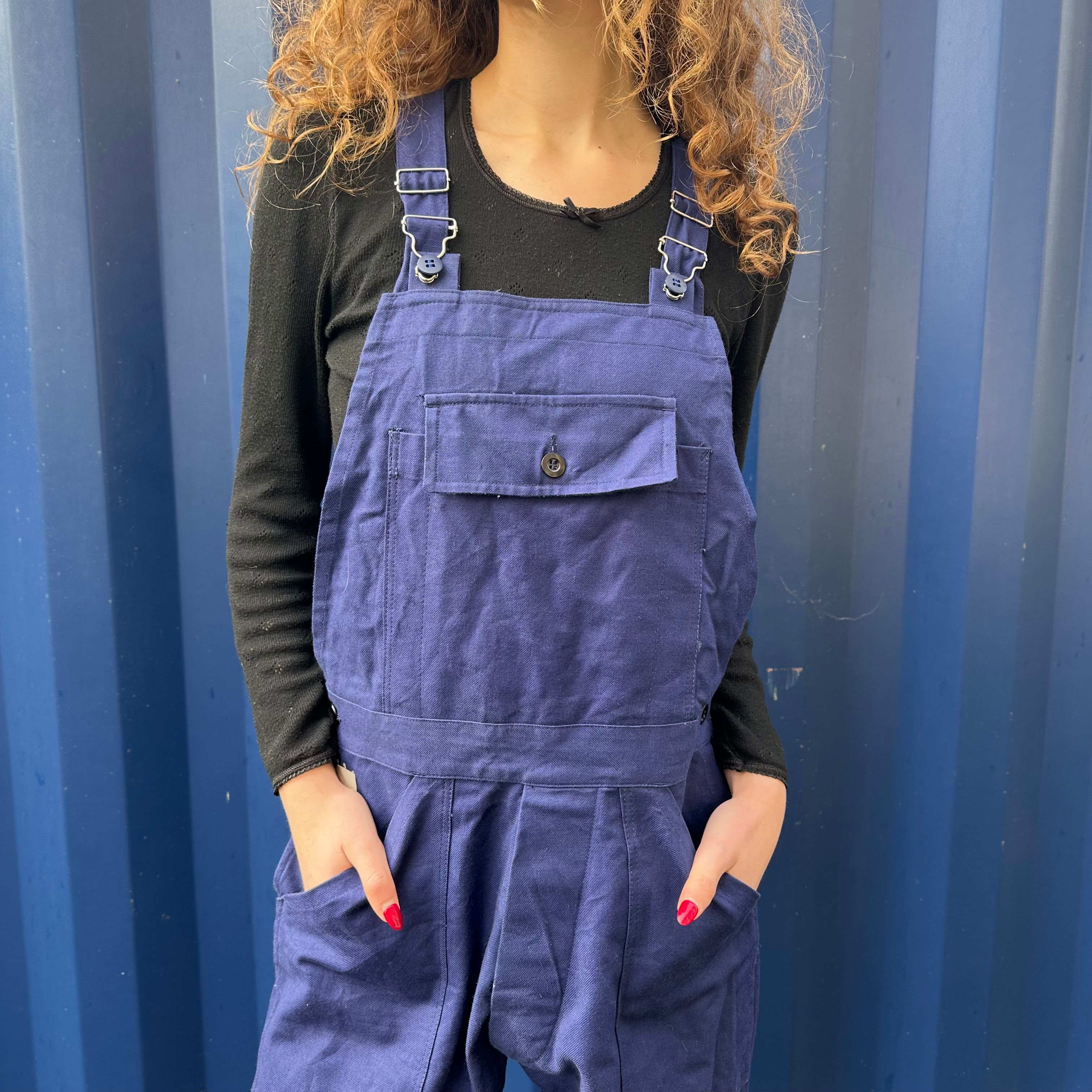 Classic Dark Blue Dungarees S/M