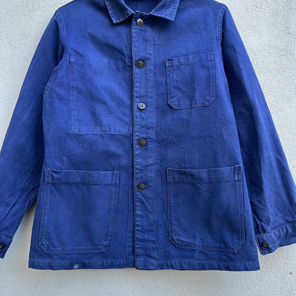 Thumbnail: XS 1950s Dark Blue Chore Jacket