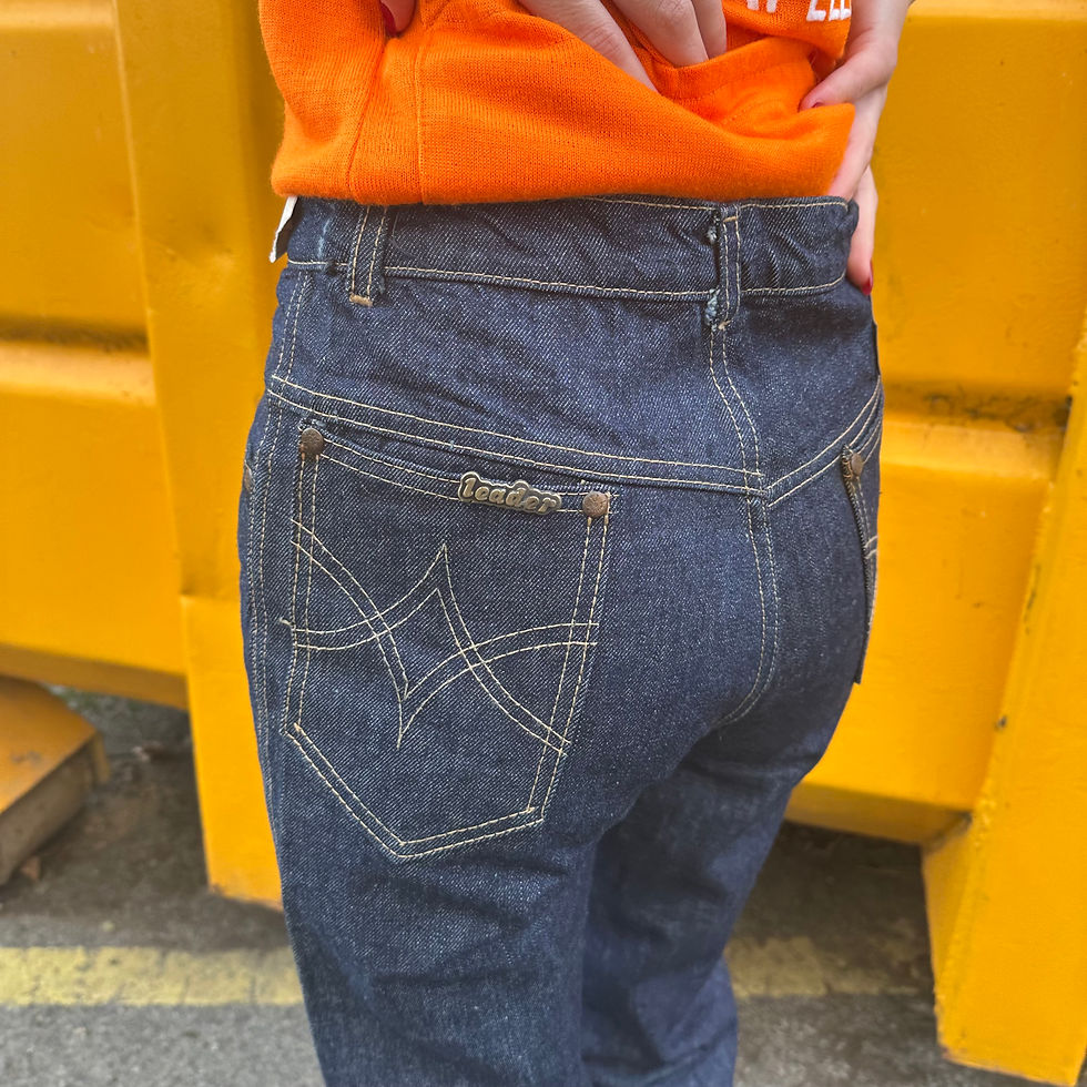 Thumbnail: 1970s Denim Trousers 26W 32L