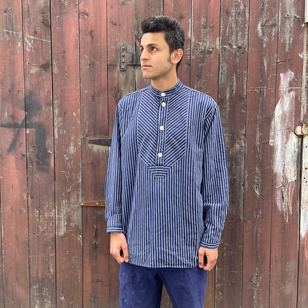 Thumbnail: Stripy Fishermen's Smock L/XL,  XL/XXL, XXL