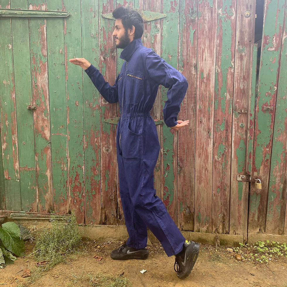Thumbnail: Crepier Blue Jumpsuit M
