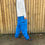 Thumbnail: Elasticated Aqua Blue Trousers 33W 30L