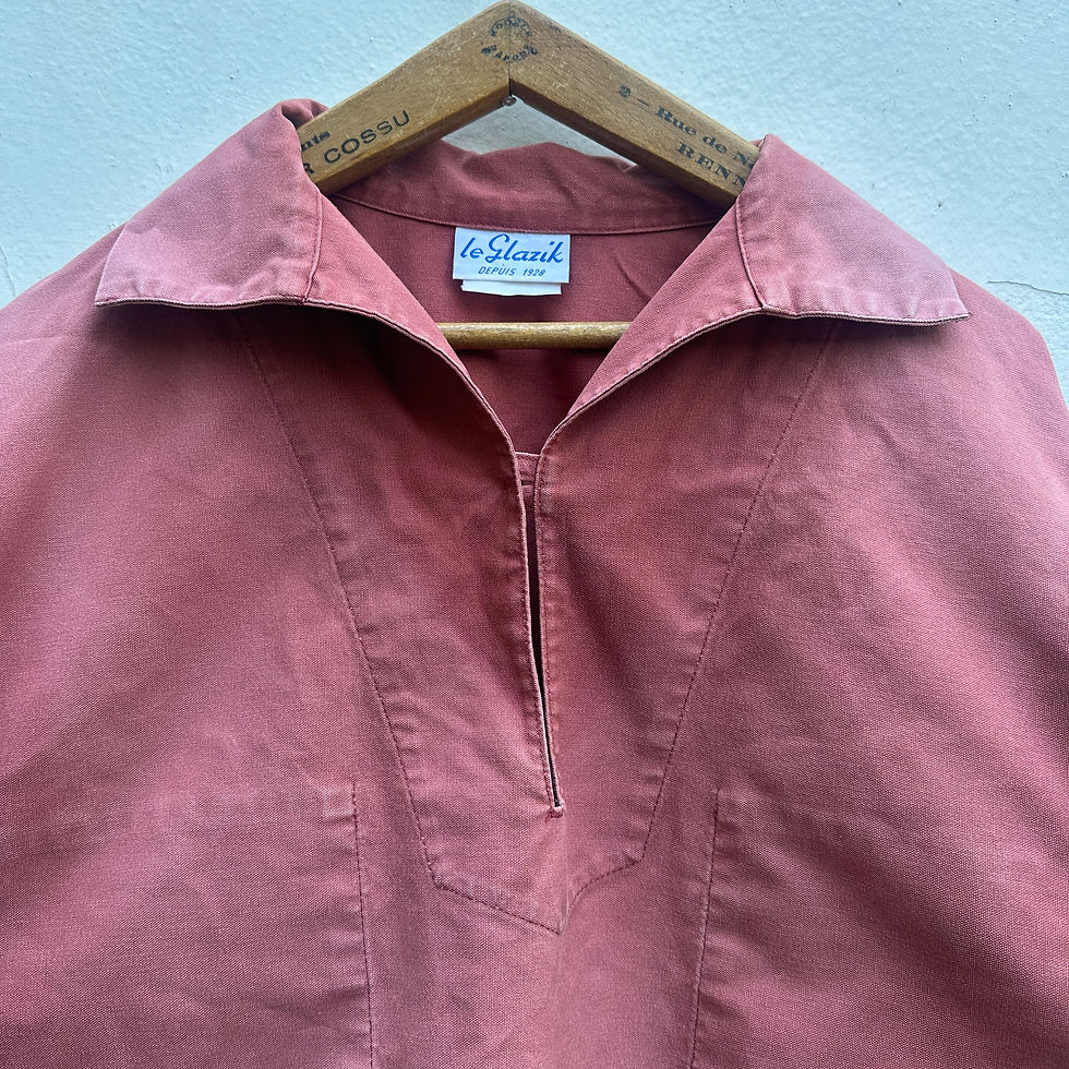 Thumbnail: Large Faded Dusty Pink Le Glazik Smock