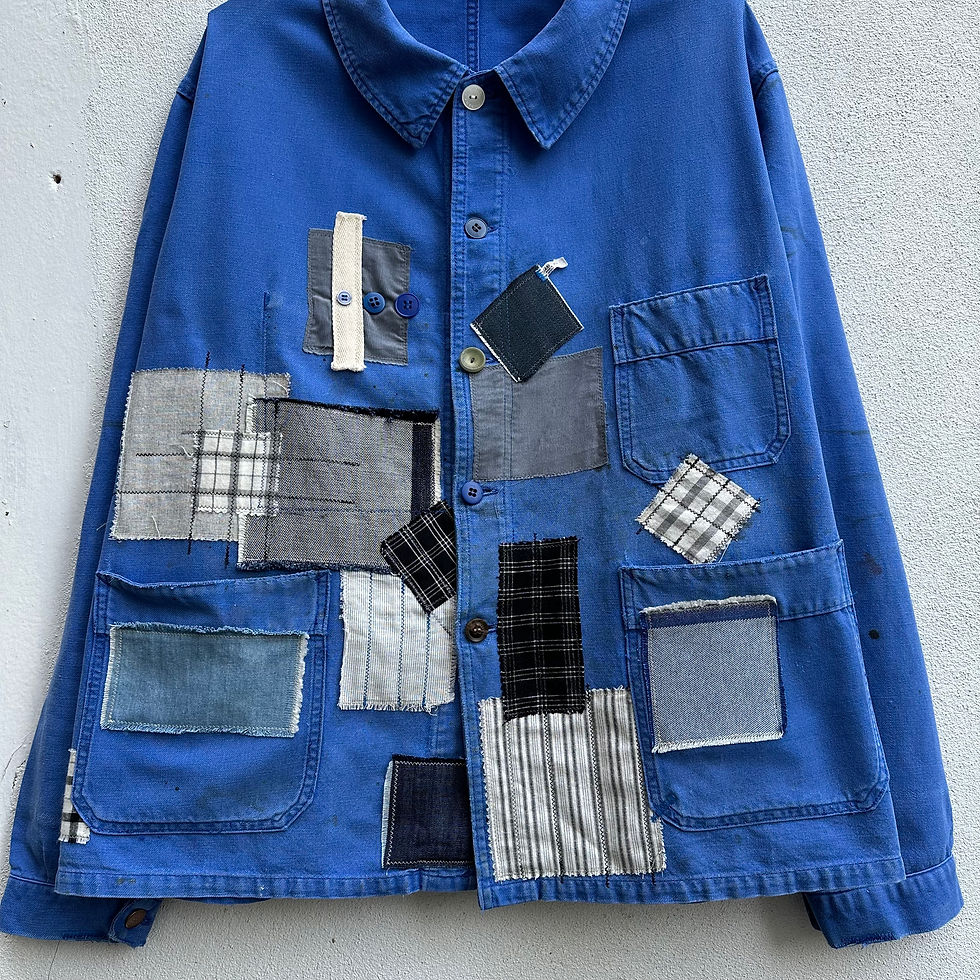 Thumbnail: XL/XXL Patched Mended Jacket Boro Style