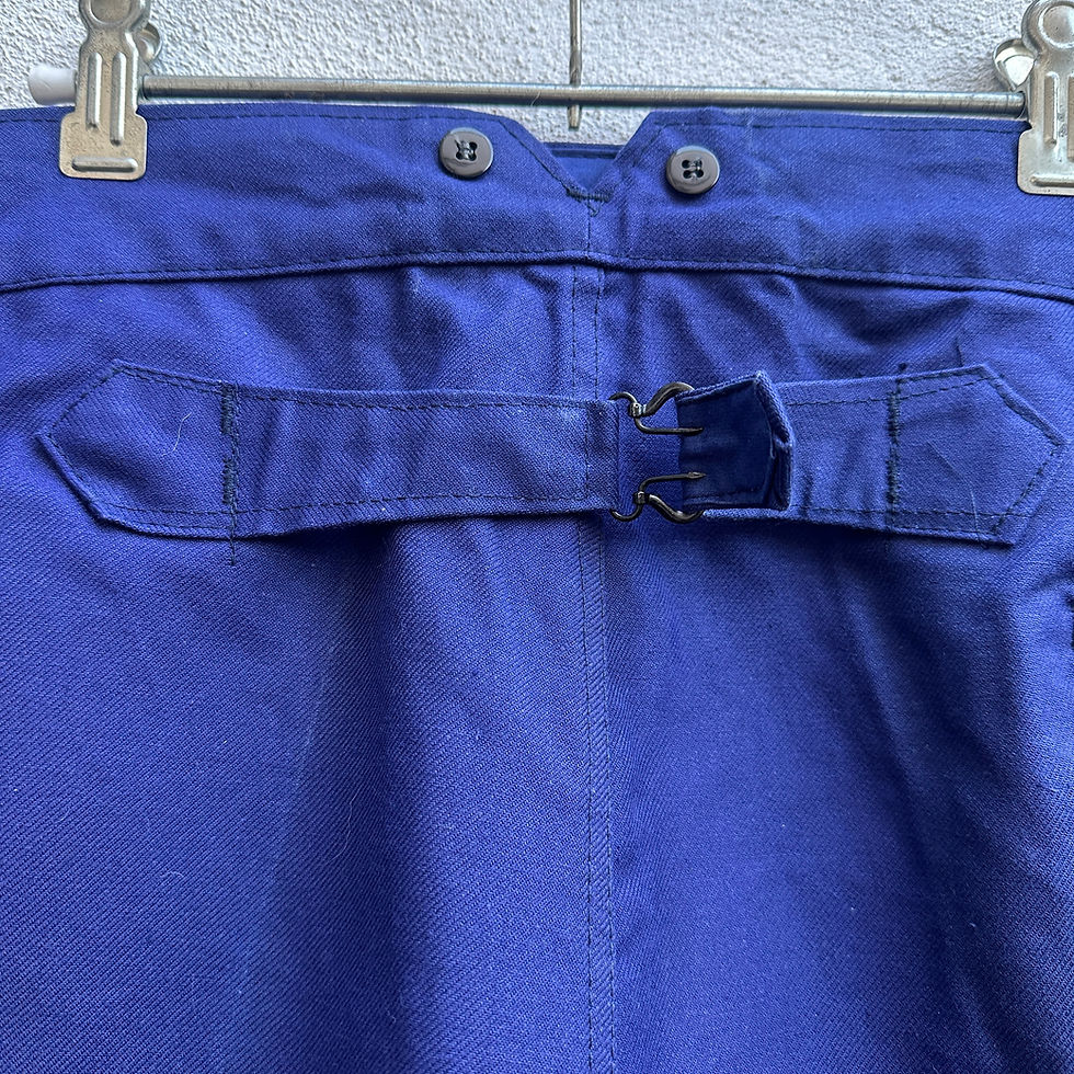 Thumbnail: Le Laboureur Largeot High Waisted Buckleback Trousers 45W 33L