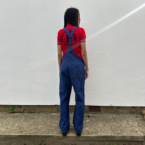 1950s Dark Blue Dungarees S/M | frenchworkwear
