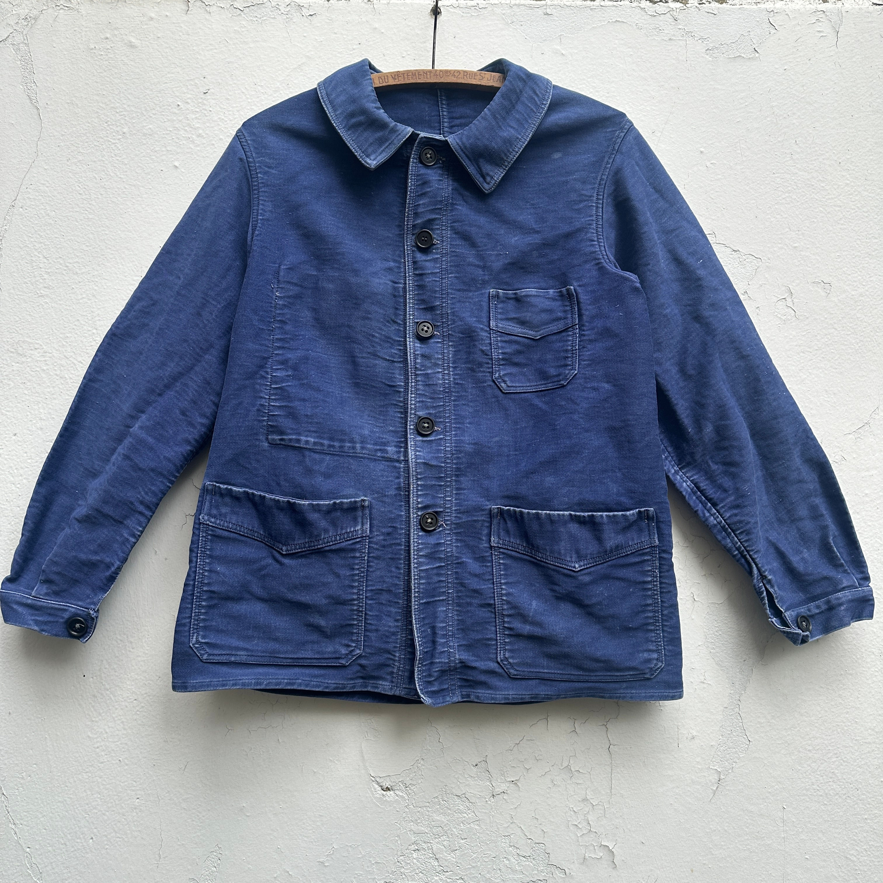 XS Le Mont St Michel Moleskine Chore Jacket V Pockets