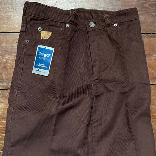 Le Laboureur Brown Corduroy Trousers 28W 33L frenchworkwear