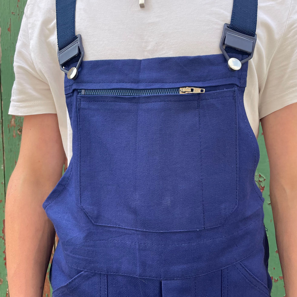 Thumbnail: Dark Blue Dungarees S/M