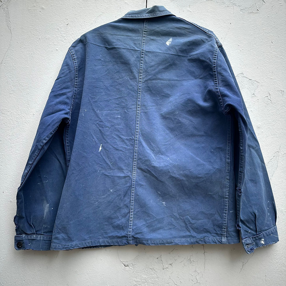 Thumbnail: Au Molinel Speckled Moleskine Jacket Distressed M/L