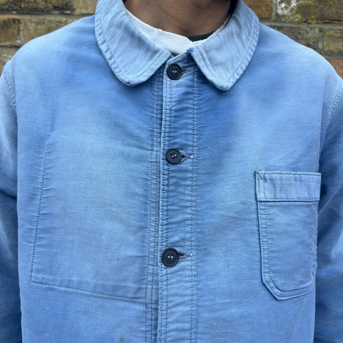 M/L Faded Moleskine Chore Jacket | frenchworkwear