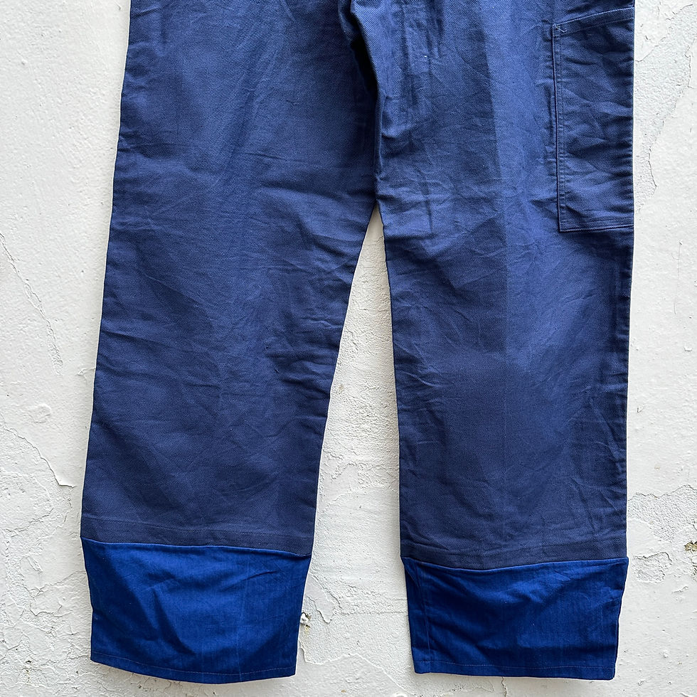 Thumbnail: 35W32L Dark Blue Trousers Braces Buttons