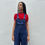 Thumbnail: 1950s Dark Blue Dungarees S/M