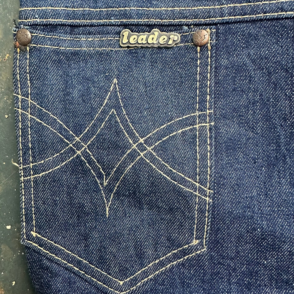 Thumbnail: 1970s Denim Trousers 26W 32L