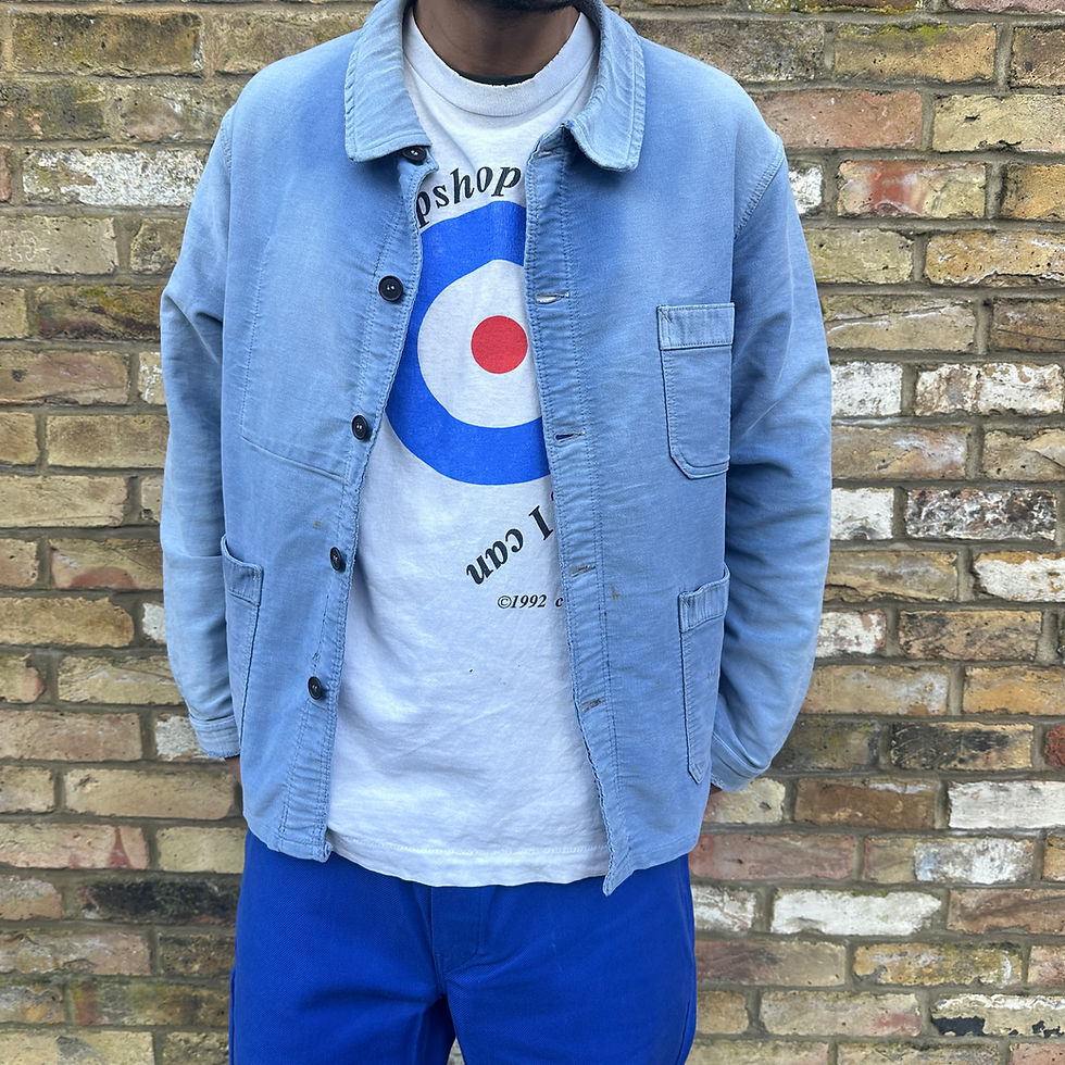 Thumbnail: M/L Faded Moleskine Chore Jacket