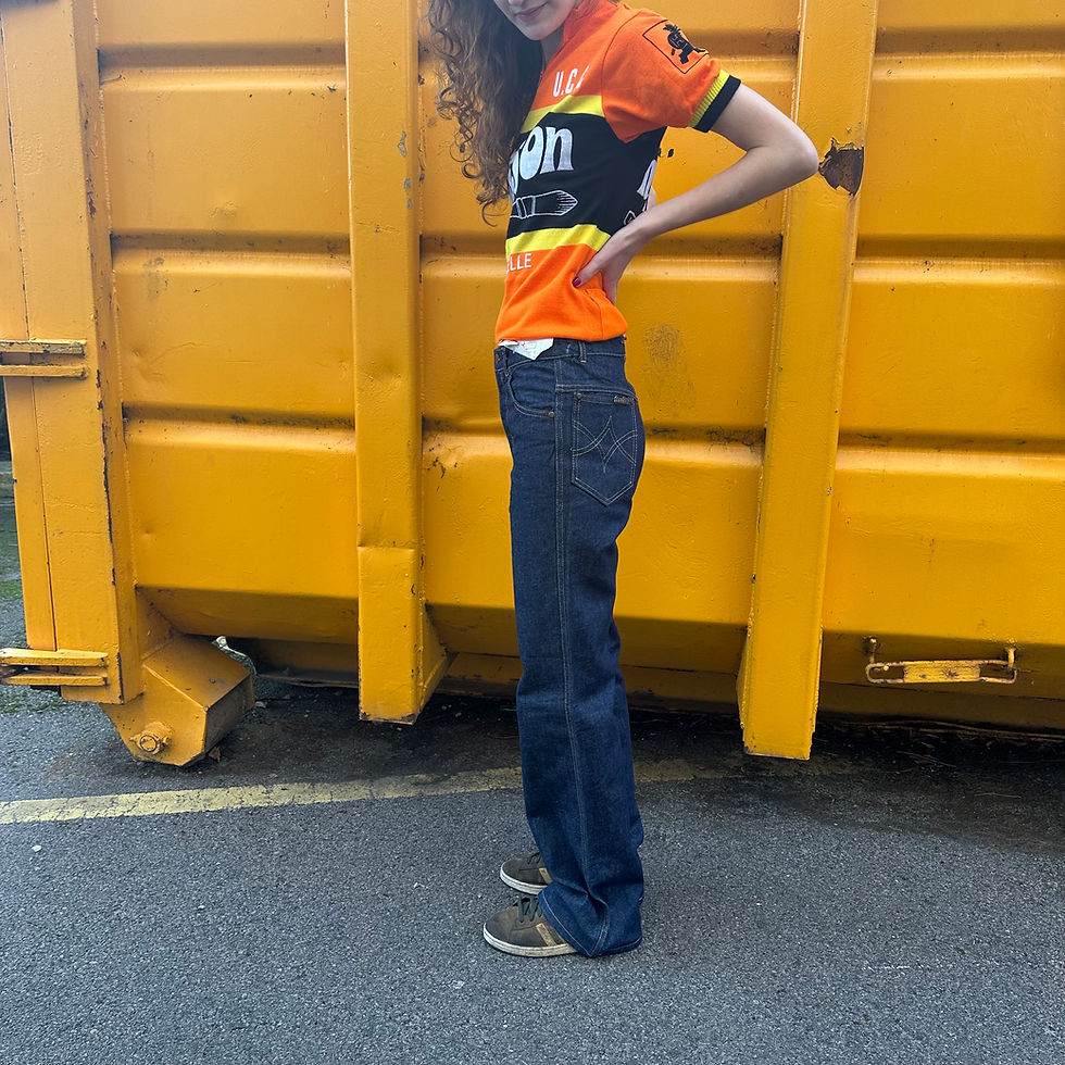 Thumbnail: 1970s Denim Trousers 26W 32L