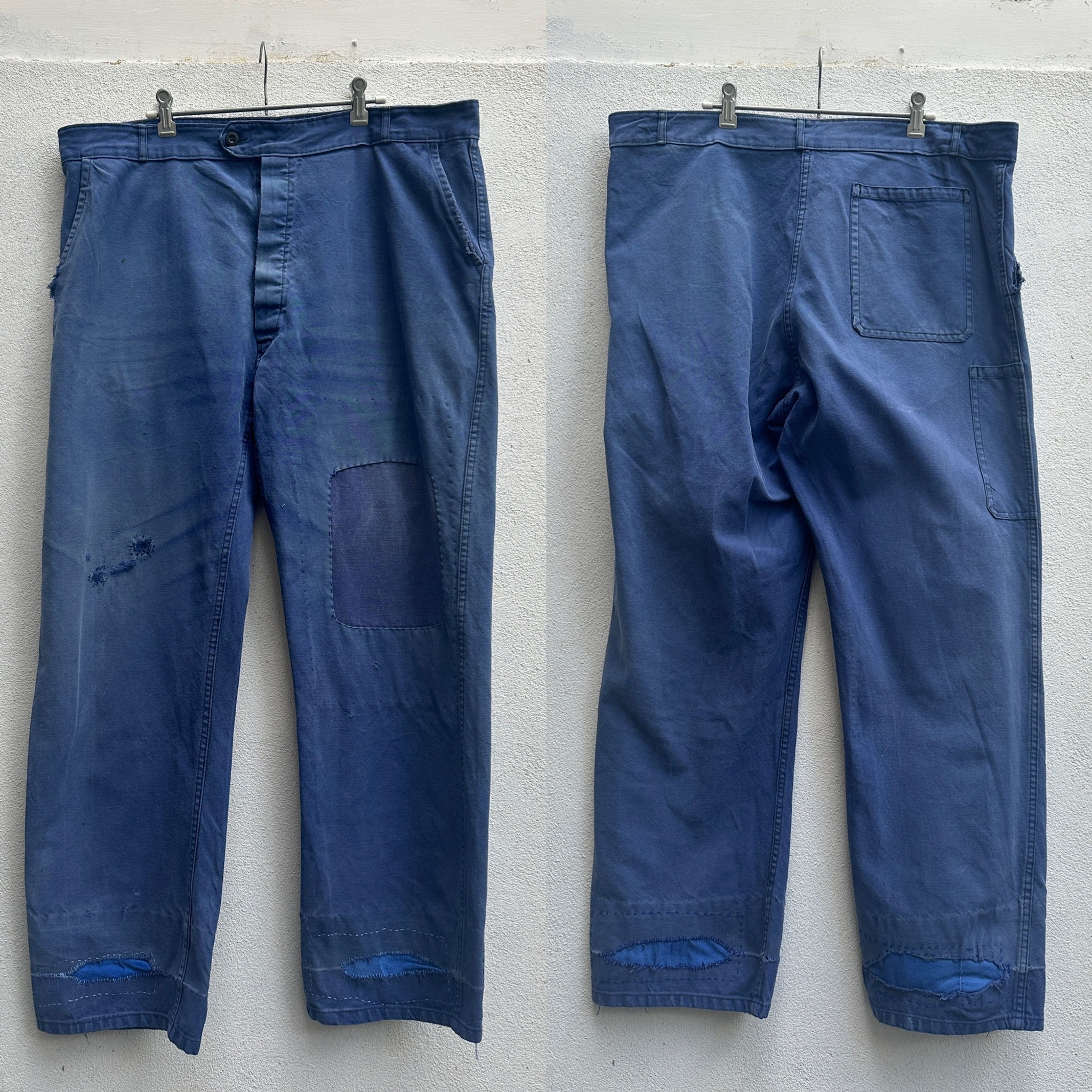 Faded Patched Chore Trousers 40W 30L