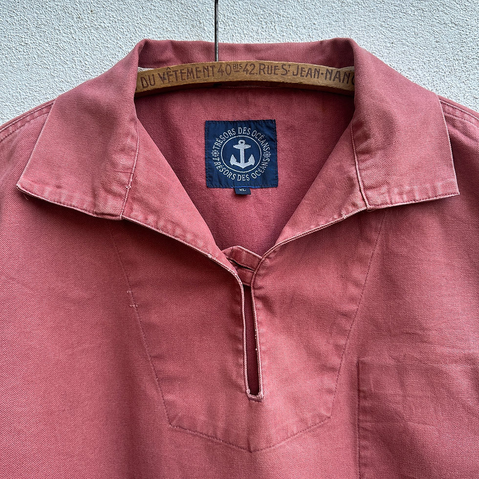 Thumbnail: Large Burnt Red Fisherman's Smock