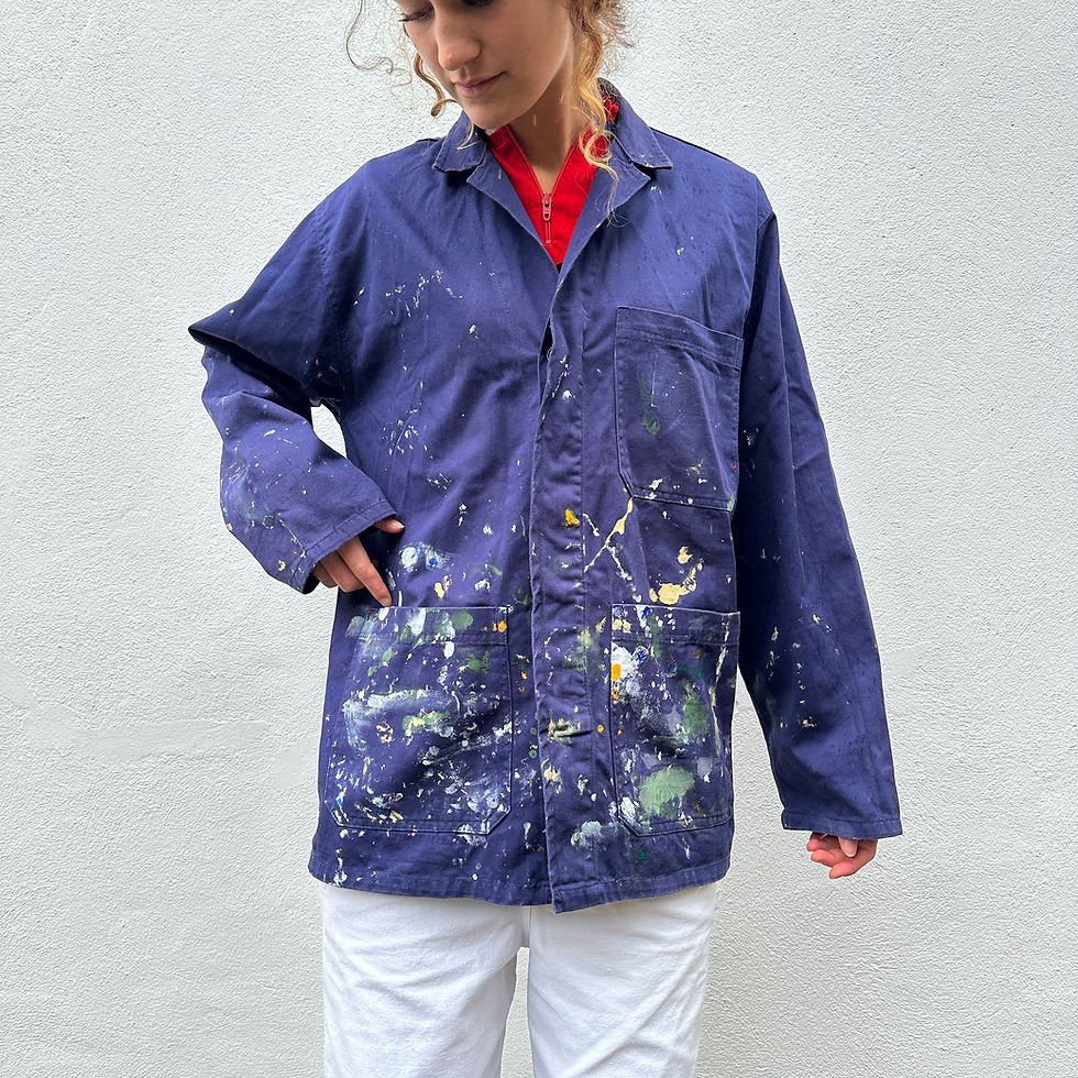 Thumbnail: Paint Specks Distressed Jacket M/L