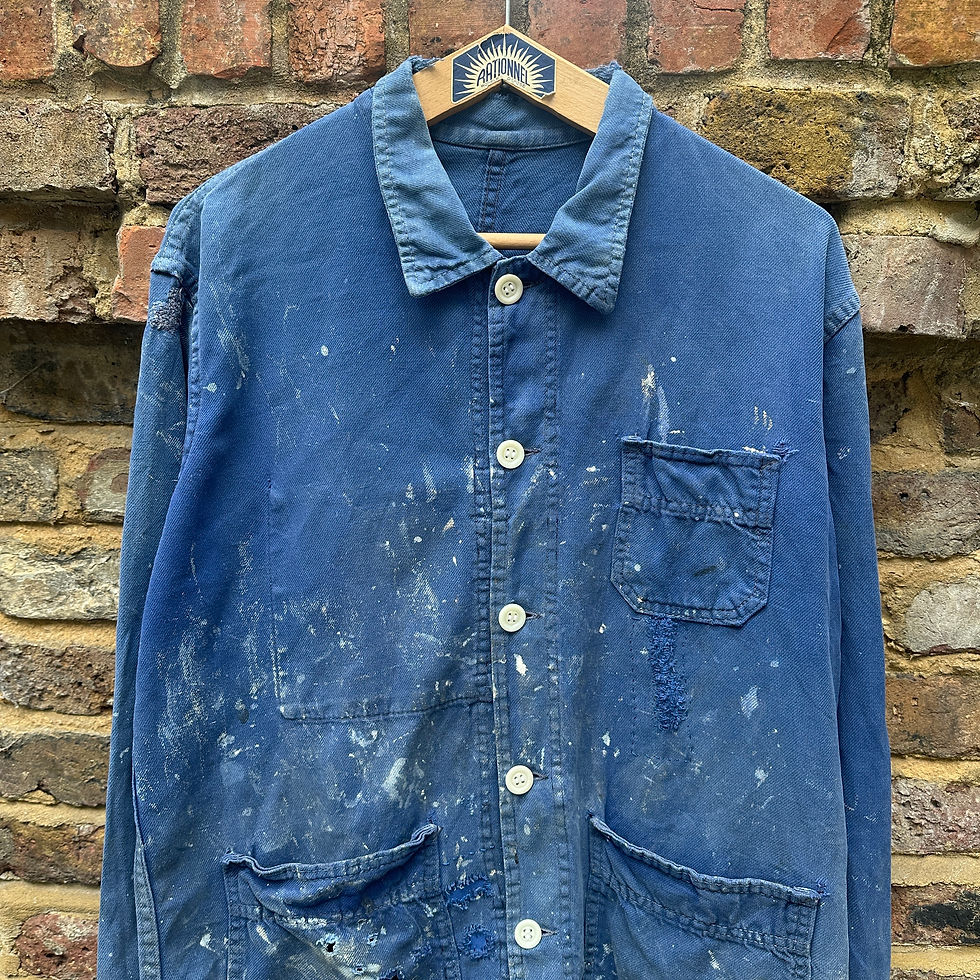 Thumbnail: M/L Paint Splattered Distressed Jacket