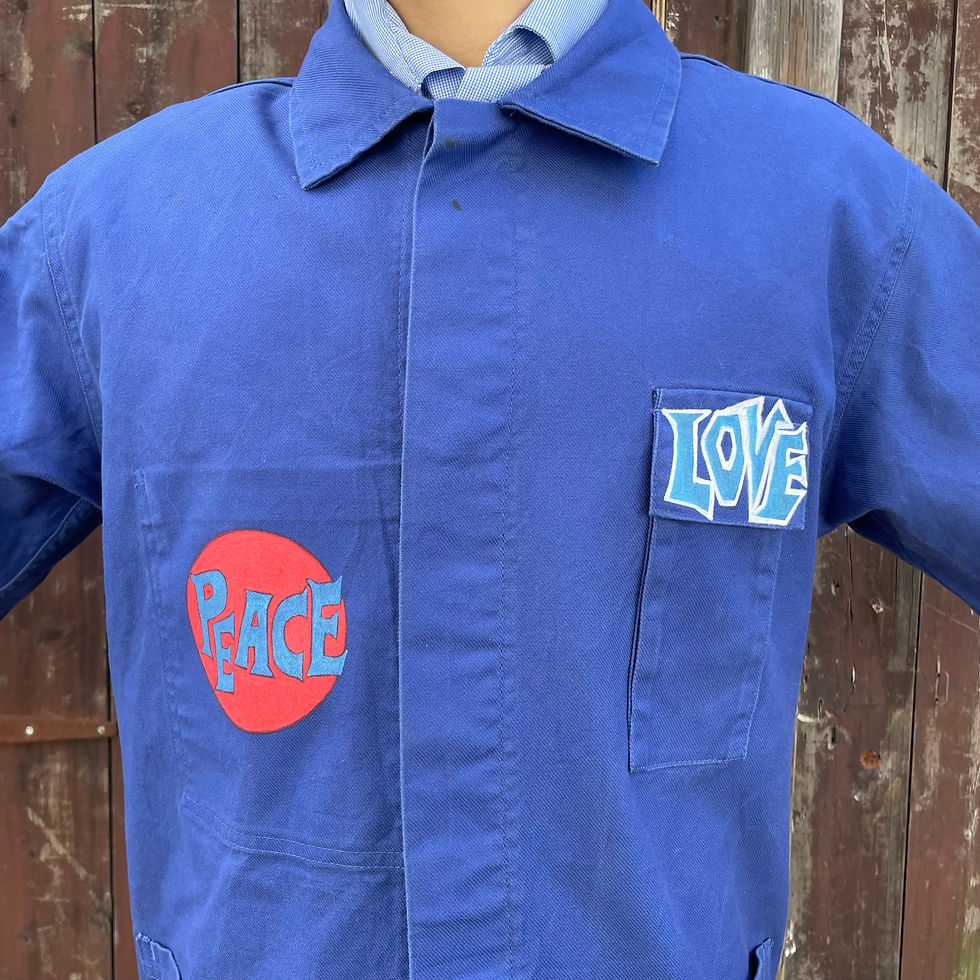 Thumbnail: Peace and Love Jacket by the Bubble Writer - Small