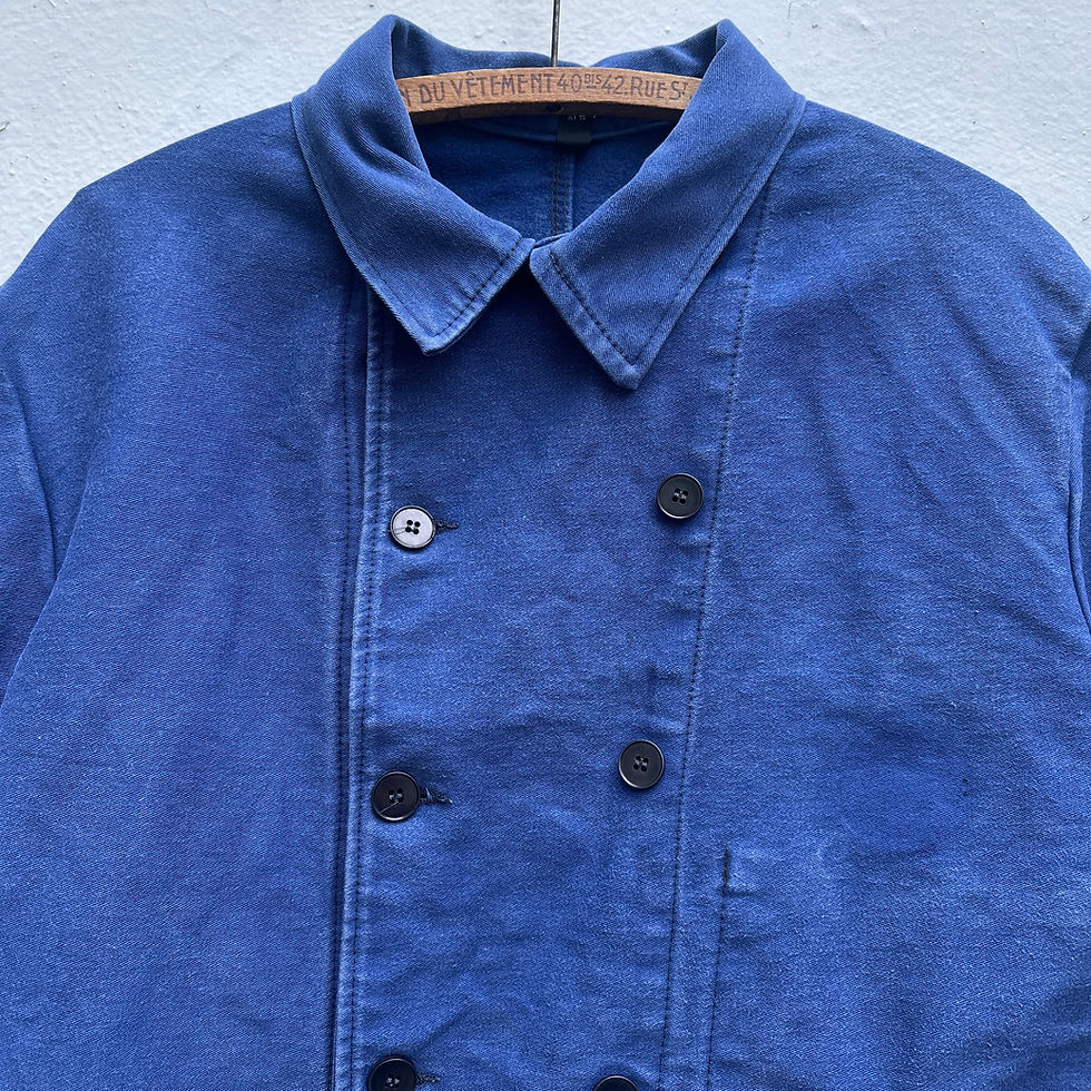 Thumbnail: Large Double Breasted Moleskine Jacket