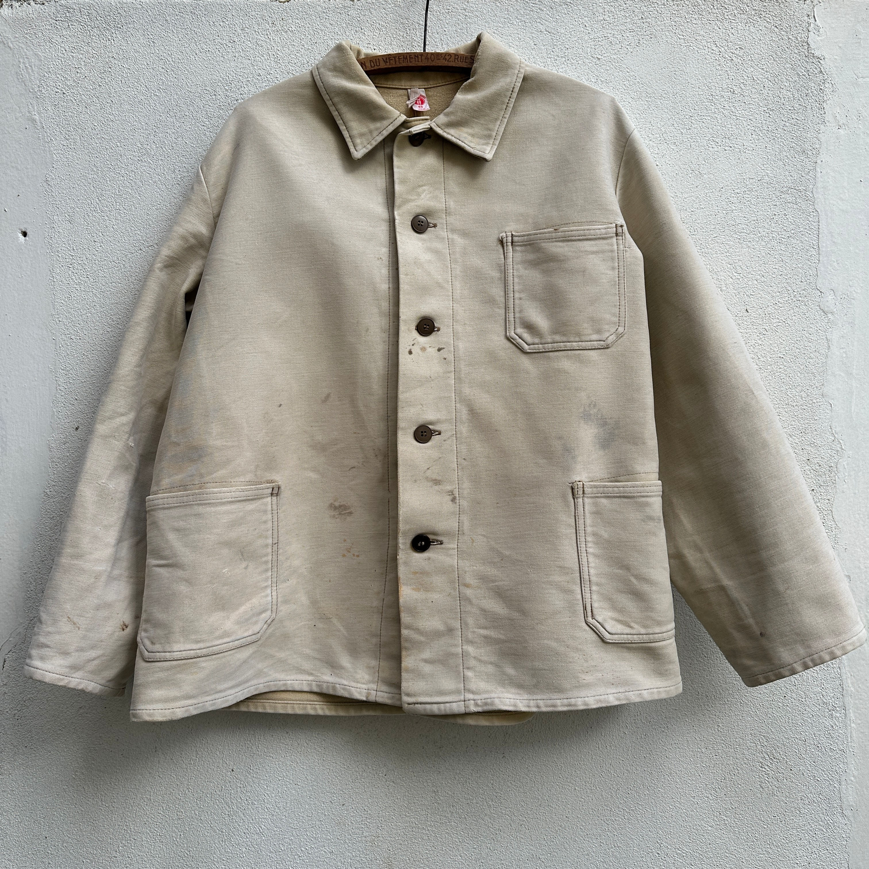 Large Beige Moleskine Jacket