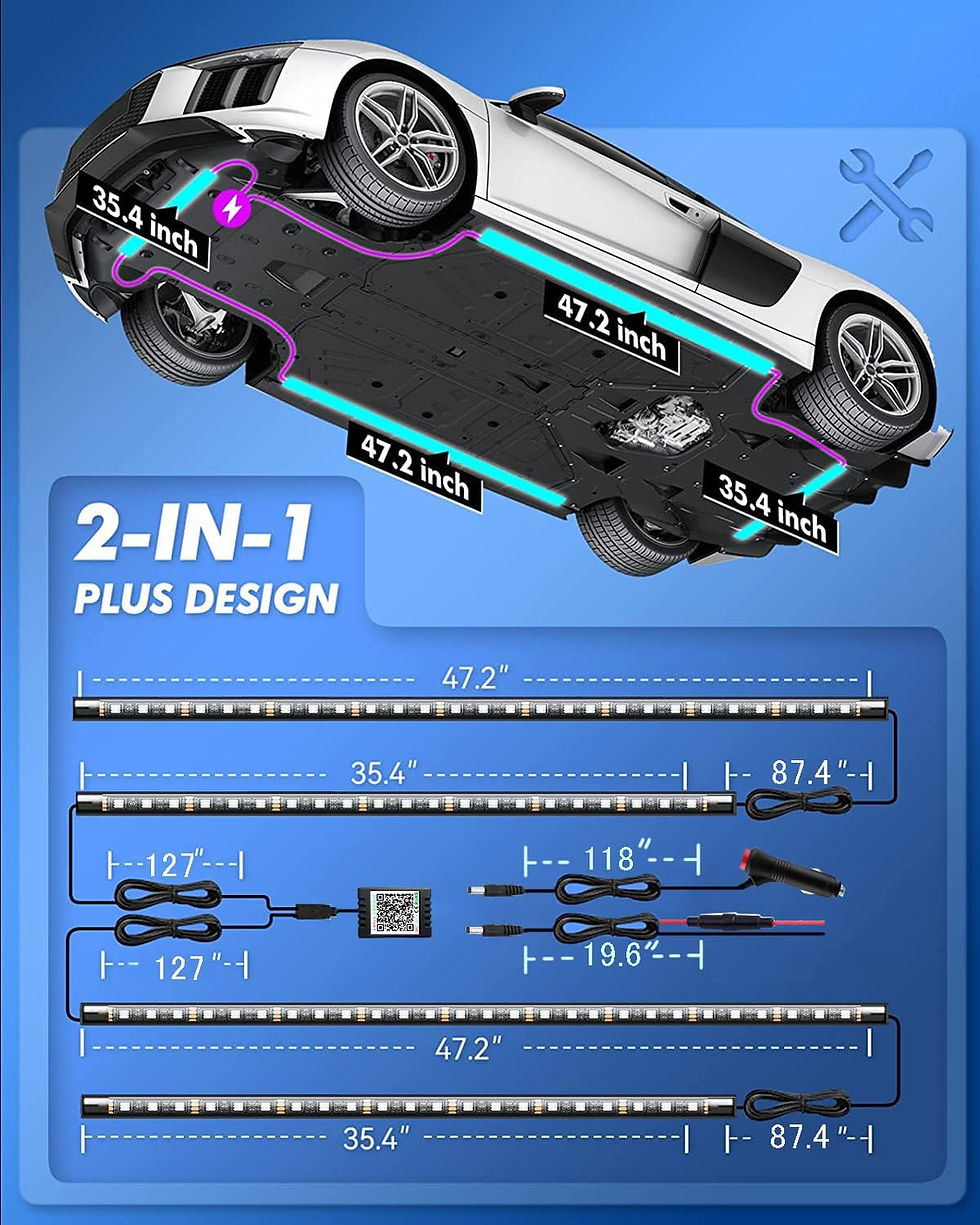 Thumbnail: Underglow Kit for Car, Led Underglow Lights with App and Remote Control