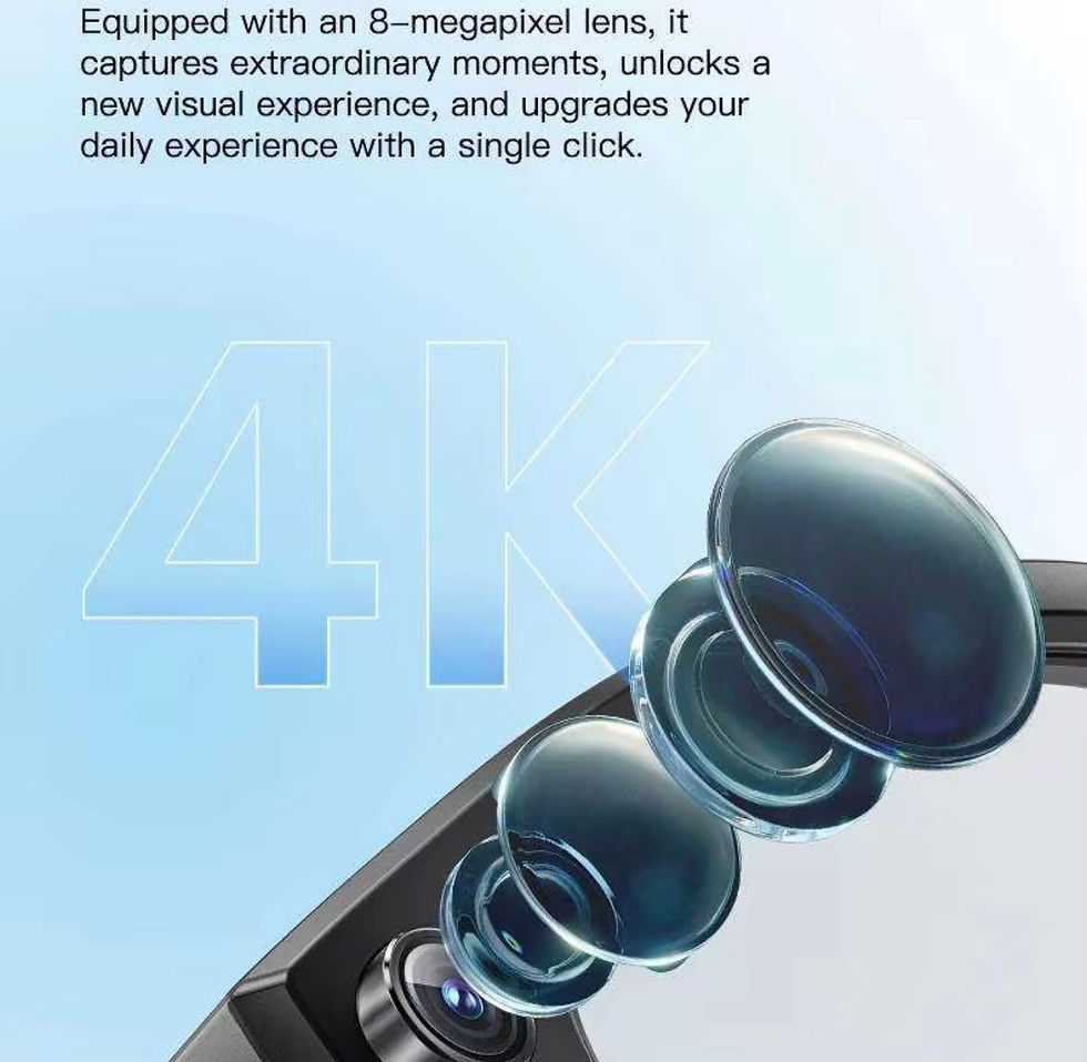 Thumbnail: Smart AI Glasses with Camera – Photo, Video Recording & Translation