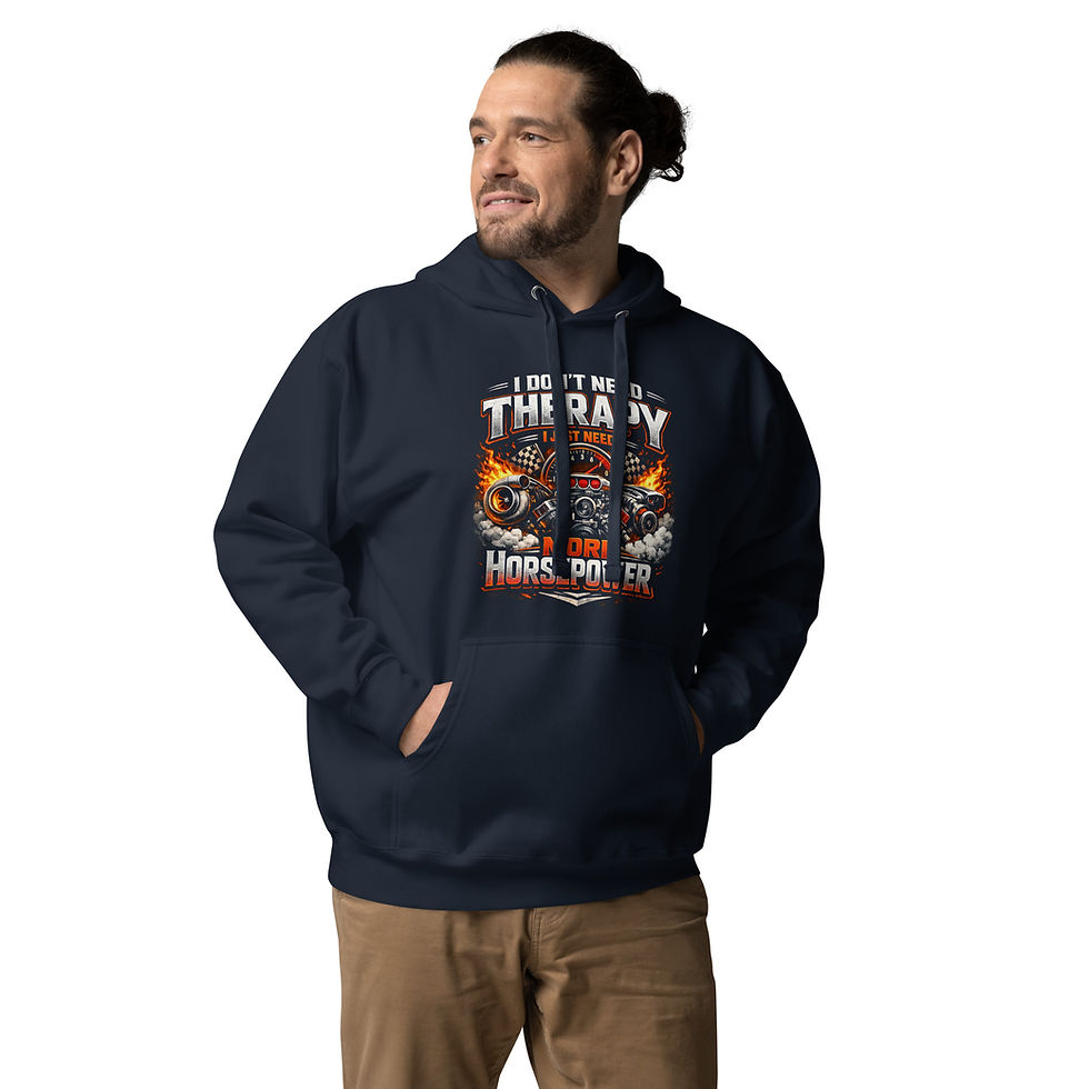 Thumbnail: I Don’t Need Therapy — I Just Need More Horsepower Hoodie unisex