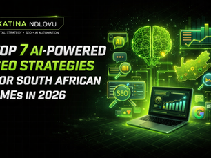 South African SME using AI SEO tools to analyse website performance and local search data