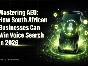 South African user performing a voice search on smartphone for local business results