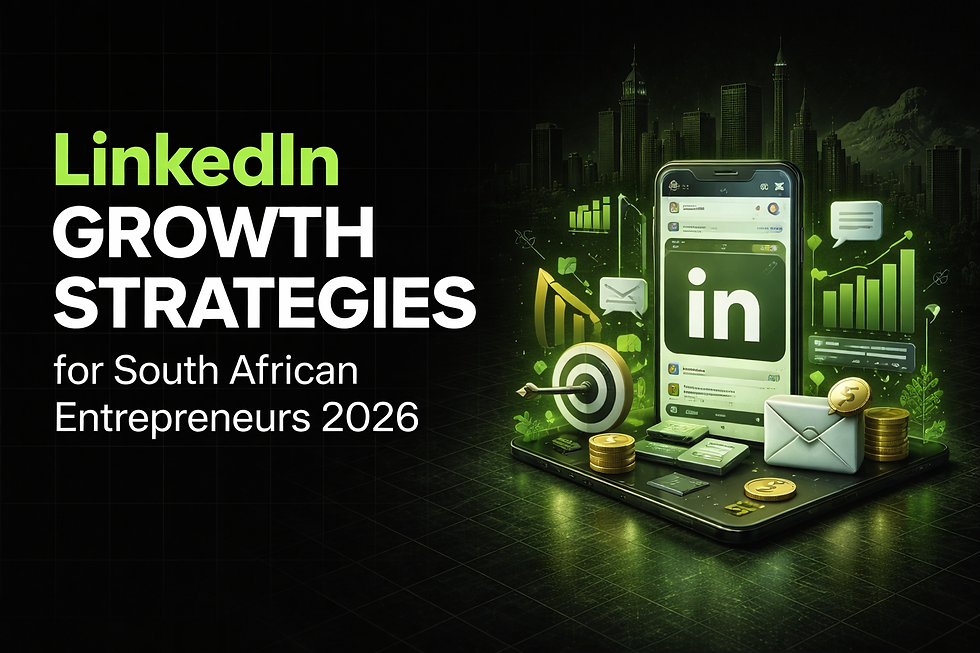 South African entrepreneur using LinkedIn to grow business network in 2026