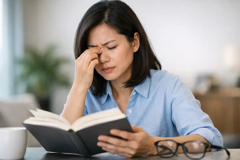 Double Vision While Reading: Eye Strain or More?