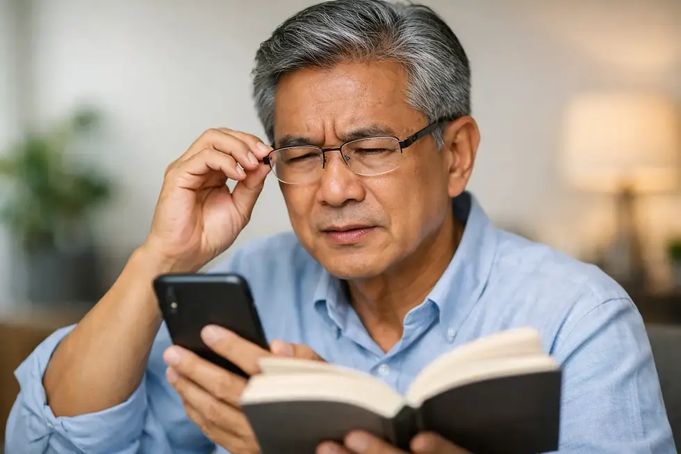 Progressive Lenses: Difficulty Focusing on Near