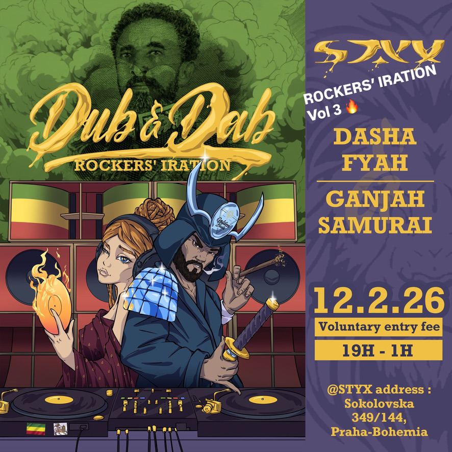Dub & Dab Rockers’ Iration artwork with Dasha Fyah and Ganjah Samurai