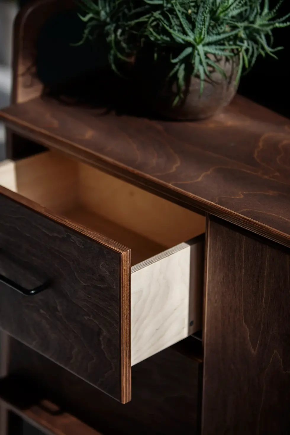 Thumbnail: Mid Century Modern Walnut Sideboard: Media Console, Entertainment Center