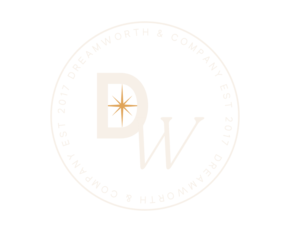 Dreamworth logo in cream