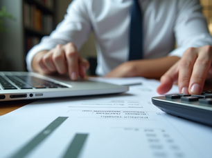 man doing accounting