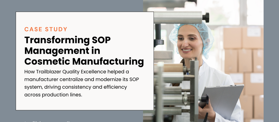Transforming SOP Management in Cosmetic Manufacturing
