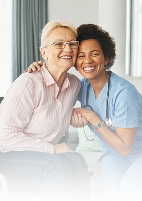 Homecare aid with patient