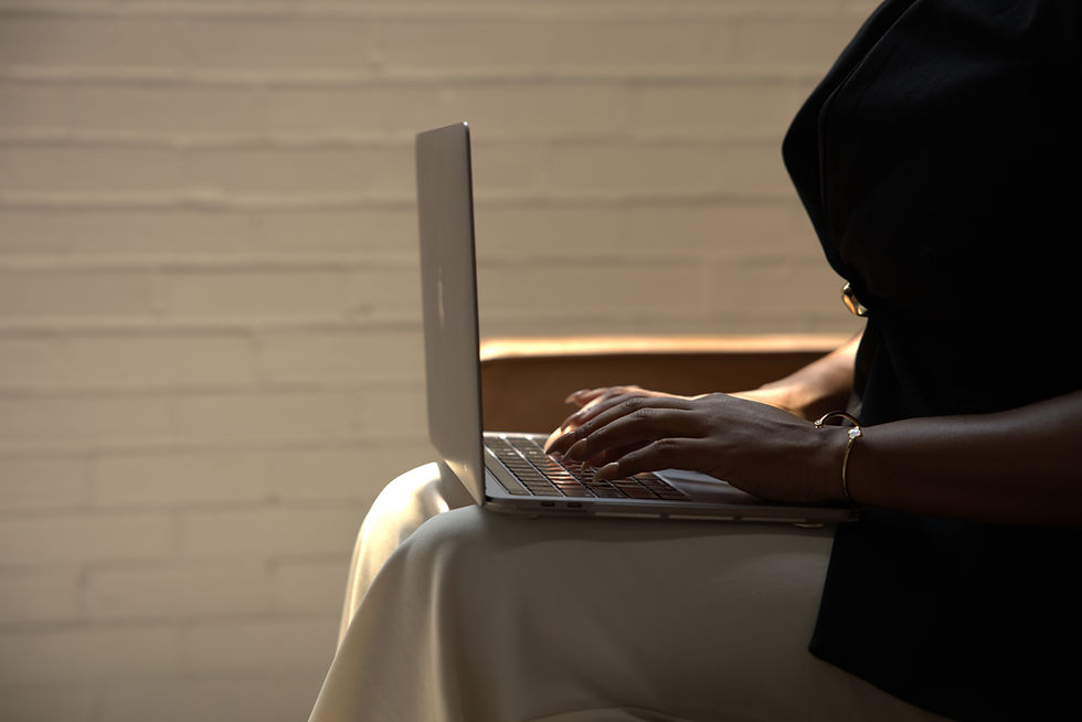 Karima Williams typing