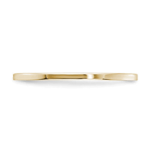 Thumbnail: 10K Gold Band Unisex Wedding Band Comfortable Fit