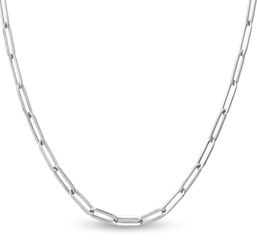 Thumbnail: ISAAC WOLF 10K Solid Gold Paper Clip Link Necklace Chain Bracelet Earrings for