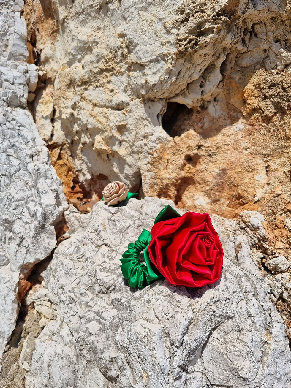 Thumbnail: SIRENA JUMBO ROSE SCRUNCHIE