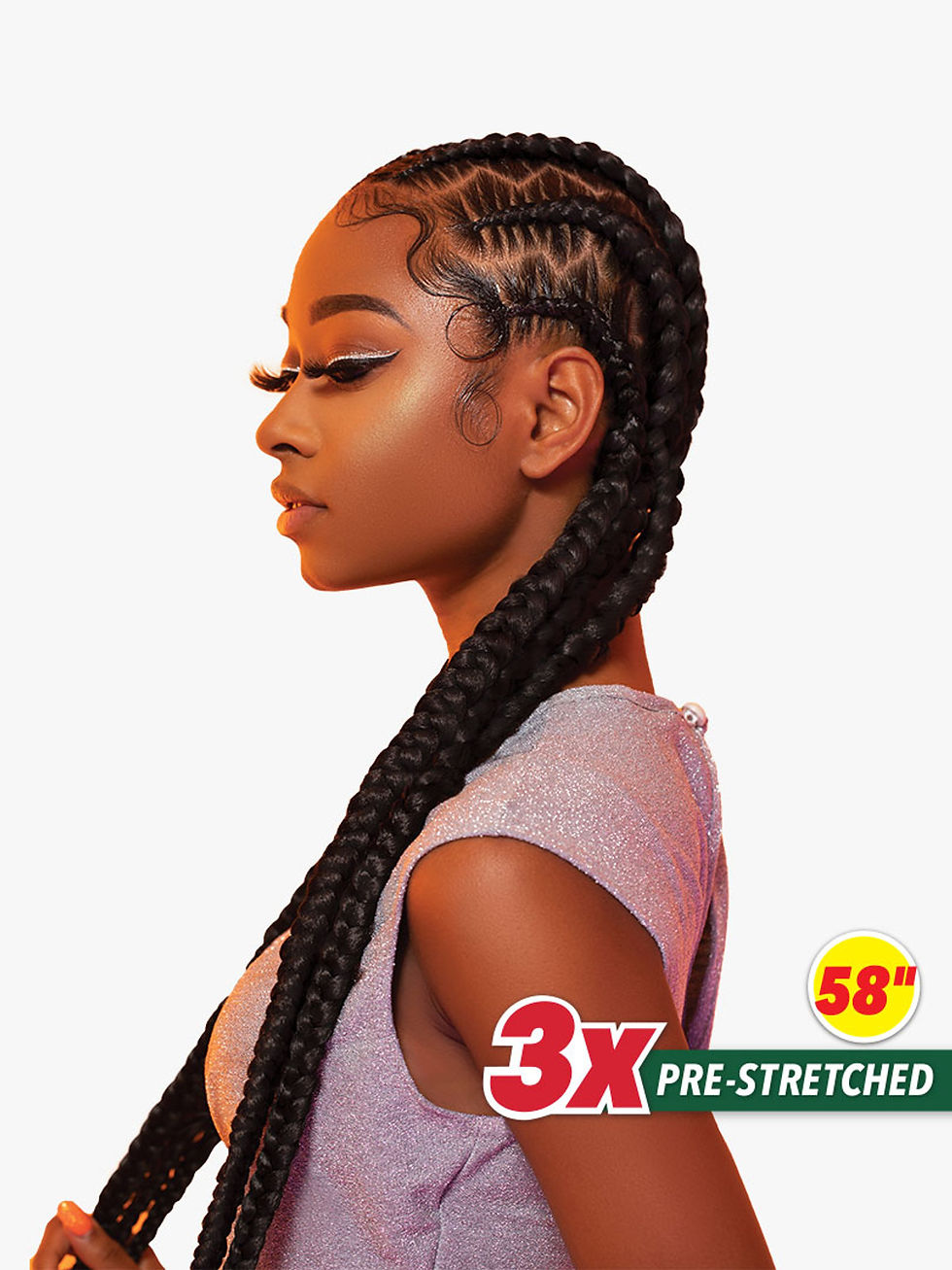 Thumbnail: 3X X-PRESSION PRE-STRETCHED BRAID 58″